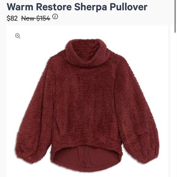 Lululemon fuzzy funnel neck pullover - Picture 3 of 4